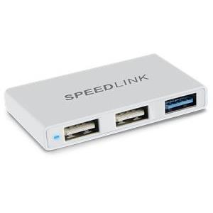 HUB USB 3.0 PLECA USB C na USB A - 3 portni Spedlink, passive srebrni
