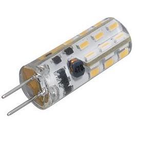 Transmedia LED capsule 12V AC DC, 1,3 W, 110 lm, G4 socket. 3000 K warm white