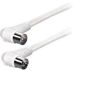 Transmedia 2,5m Connecting Cable IEC-plug right angle 9,5 mm - IEC-jack right angle 9,5