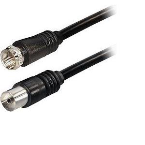 Transmedia 1,5m Connecting Cable F-plug straight - IEC-jack straight