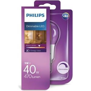 Philips LED žarulja, E14, P45, topla, 5W, gls,dim