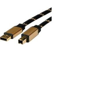 Roline GOLD USB2.0 kabel TIP A/B M/M, 4.5m