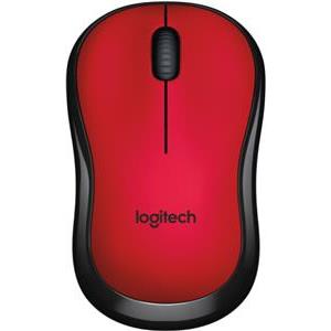 Miš Logitech Wireless M220 Silent, optički, bežični, crveni, USB (EMEA)