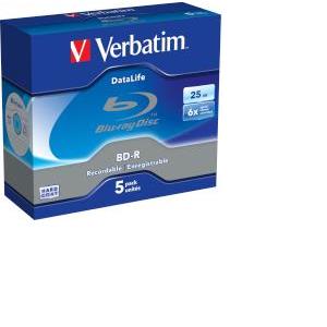 DVD Blu-Ray Verbatim BD-R SL 6× 25GB White Blue Surface Hard Coat 5 pack JC (Single Layer)