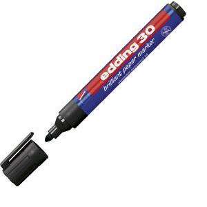 Marker briljant za papir 1,5-3mm Edding 30 crni