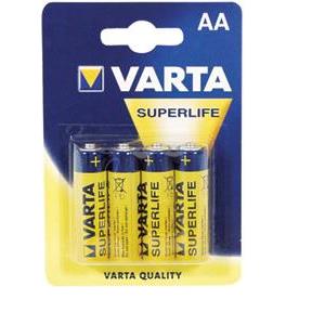 Baterija cink-karbon 1,5V AA Superlife pk4 Varta R6