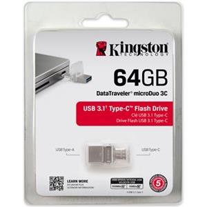 USB memorija 64 GB Kingston DataTraveler microDuo USB 3.1 Type-C, DTDUO3C/64GB