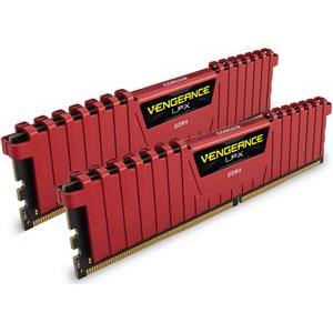 Memorija Corsair 16 GB PC-19200, CMK16GX4M2A2400C16R Vengeance LPX red, DDR4 2400MHz, 2x8GB kit