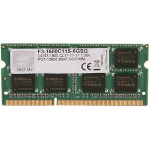 Memorija za prijenosno računalo G.Skill 8 GB SO-DIMM DDR3 1600 MHz, PC-12800, F3-1600C11S-8GSQ,