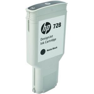 HP 728 300-ml Matte Black DesignJet Ink Cartridge