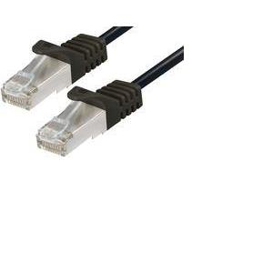 Transmedia CAT6a PIMF Patch Cable 1m black