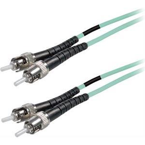 Transmedia Fibre optic MM OM4 Duplex Patch cable ST-ST 0,5m