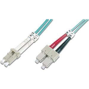 Digitus LC-SC MM OM3 Duplex Fiber Optic Patch Cord 2m