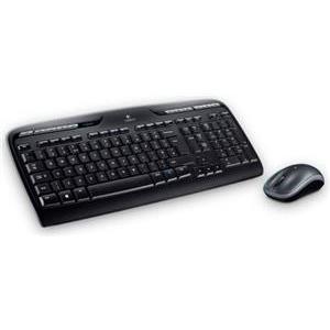 Tipkovnica + miš Logitech MK330 Wireless Desktop, bežična, crna, USB