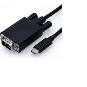 Roline USB Type C - VGA kabel, M/M, 1.0 m