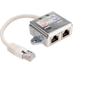 Roline VALUE Y(T) adapter Cat.5e, 1×RJ45(M) na 2×RJ45 F, STP, 21.99.3050