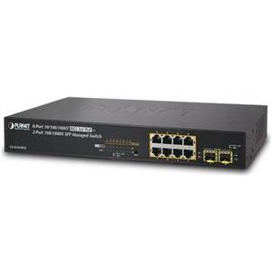 Planet GS-4210-8P2S 8-Port Gigabit HP PoE 2-Port SFP Managed Switch (120W)