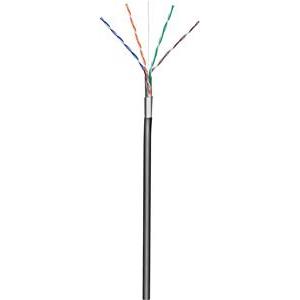Kabel FTP CAT. 5e (PUNI) crni, za vanjsku uporabu 4x24 AWG , 1 metar (100 m KOLUT)