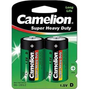 Baterija Zinc-Carbon 1,5V R20 - blister 2 kom. Camelion GREEN