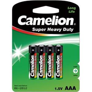 Baterija Zinc-Carbon 1,5V AAA - blister 4 kom, Camelion GREEN