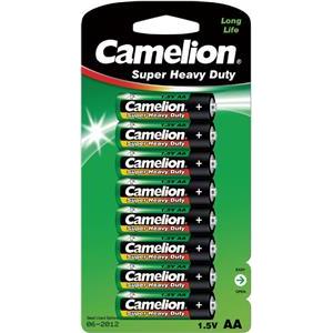 Baterija Zinc-Carbon 1,5V AA - blister 4+4 kom, Camelion GREEN