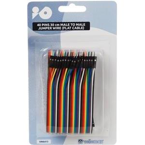 Spojne žice 40 pins 30 cm male to male jumper wire (flat cable)