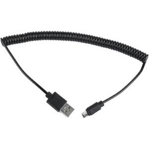 Gembird Coiled Micro-USB cable, 1.8 m, black