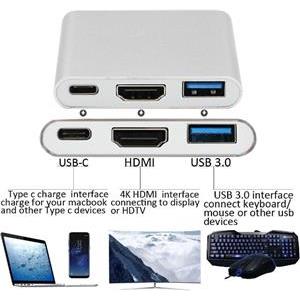 USB HUB ASONIC, HDMI, USB 3.0, USB-C