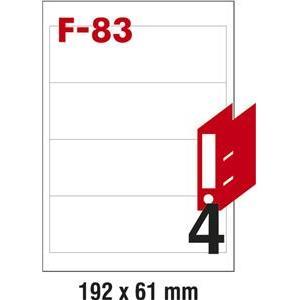 Etikete ILK za registratore 192x61mm pk100L Fornax F-83