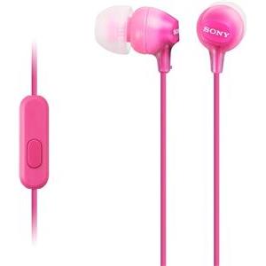 Slušalice s mikrofonom Sony EX15APPI in-ear 9 mm roze