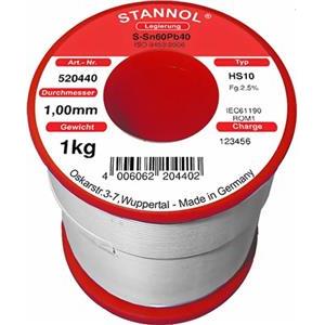 TINOL 1 kg 1mm, Stannol HS10 2,5% 520440
