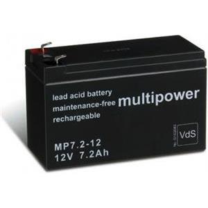 Baterija akumulatorska 12V 7,2 Ah F6,3 151x65x94 mm, Multipower