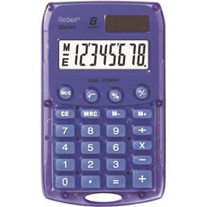 Kalkulator komercijalni 8mjesta Rebell Starlet Sharp ljubičasti