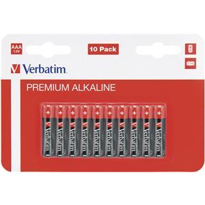 Baterija alkalna 1,5V AAA pk10 Verbatim 49874 LR03 blister