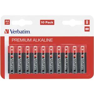 Baterija alkalna 1,5V AA pk10 Verbatim 49875 LR6 blister