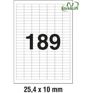 Etikete ILK 25,4x10mm odljepljive pk25L Zweckform L4731REV-25