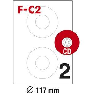 Etikete ILK za CD/DVD fi-117mm pk100L Fornax F-C2