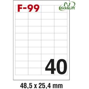 Etikete ILK 48,5x25,4mm odljepljive pk100L Fornax F-99