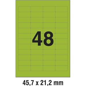 Etikete ILK 45,7x21,2mm pk20L Zweckform L6040-20 zelene