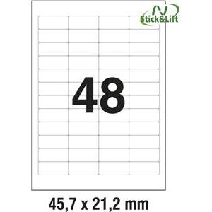 Etikete ILK 45,7x21,2mm odljepljive pk25L Zweckform L4736REV-25