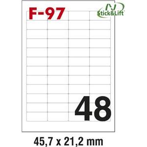 Etikete ILK 45,7x21,2mm odljepljive pk100L Fornax F-97