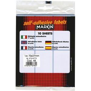 Etikete slep 73x37mm pk10L Markin 10048 blister