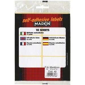 Etikete slep 56x46mm pk10L Markin 10042 blister