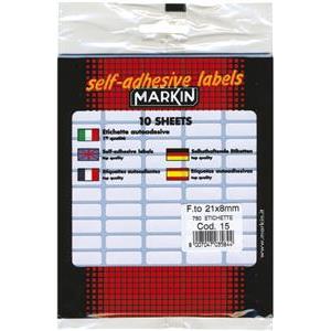 Etikete slep 21x8mm pk10L Markin 10015 blister