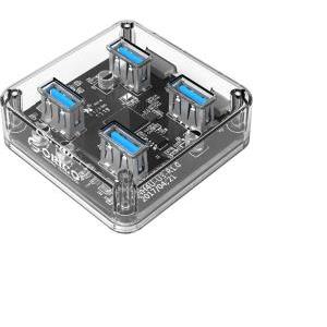 Orico 4-portni USB3.0 hub, prozirni (ORICO MH4U-U3-03-CR)