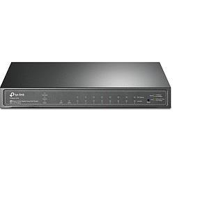 TP-Link T1500G-10PS 8-port Gigabit PoE Smart preklopnik (Switch), 8×10/100/1000M RJ45 ports + 2×SFP ports, metalno kućište (53W)