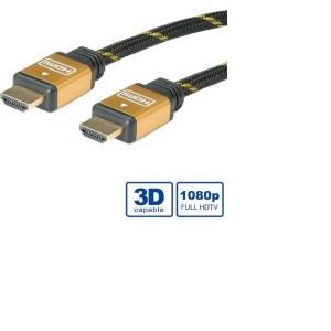 Roline GOLD HDMI kabel sa mrežom, HDMI M - HDMI M, 3.0m 