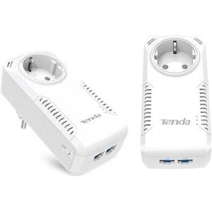 Powerline Adapter 1000Mbps -> 2xGigabit Ethernet with AC Pass Through - Set (2 kom)
