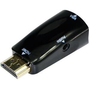 Adapter Gembird HDMI to VGA and audio adapter, single port, black