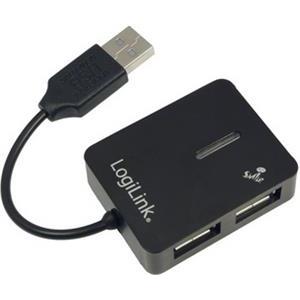 USB 2.0 Hub 4 Port, crni, Smile